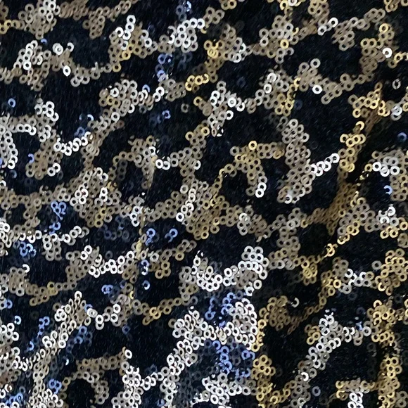 Windsor Gold and Black Sequin Mini Dress - Picture 4 of 6